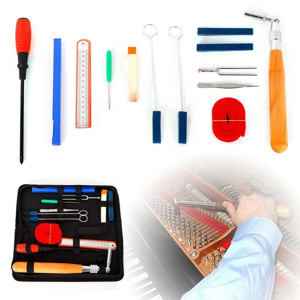 Lot de 14 accessoires de tuning pour piano professionnel Fixed Piano Tuning