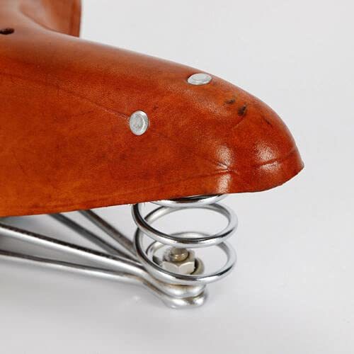 CNCEST Selle de vélo en cuir de vachette - Style rétro riveté