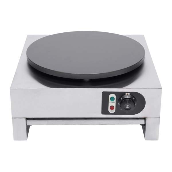 Machine à crêpes - 3000 W - Revêtement antiadhésif en acier inoxydable - Pour crêpes, pancakes, omelettes, jambon de palais
