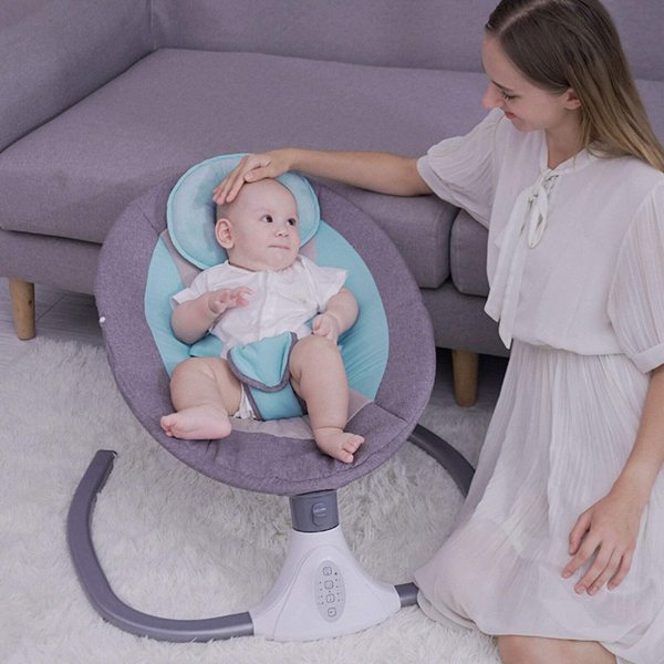 Balançoire portable pour bébé - 4 vitesses - 12 mélodies avec jouets - Moustiquaire - Pliable - Pour 0 à 12 mois (bleu) Balançoire portable pour bébé - 4 vitesses - 12 mélodies avec jouets - Moustiquaire - Pliable - Pour 0 à 12 mois (bleu)