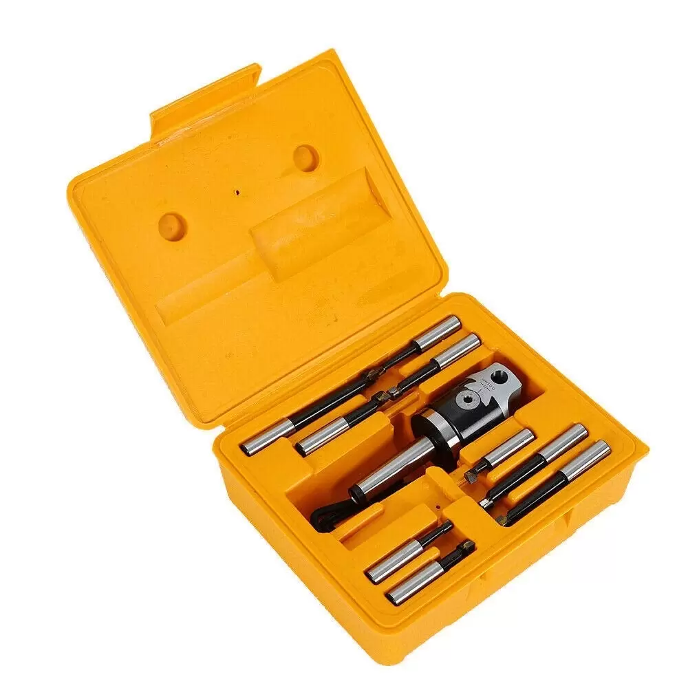 Tête D'alésage Micro 38mm - Tige MT2 Avec 5 Outils Carbure - Précision 0.015mm - Pour Métal, Travail De Précision - 2