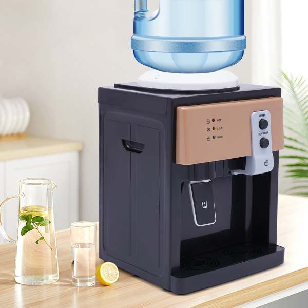 Distributeur d'eau électrique en acier inoxydable 220 V - Pour bureau - Capacité maximale : 18,9 l