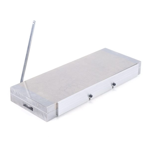 Plaque magnétique 150 x 400 mm - Mandrin magnétique permanent - Pour ponceuse - Polissage fin - Outil de serrage