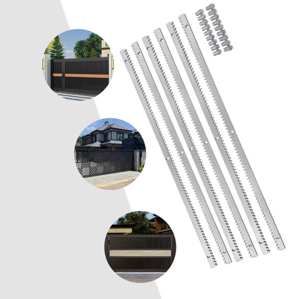 Rail denté 6 m pour portail coulissant - Capacité : 2000 kg - IP44
