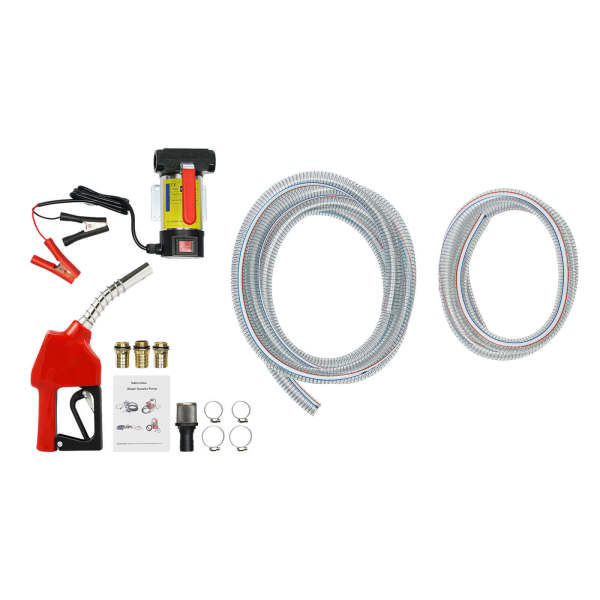 Pompe Transfert Diesel KATSU 175W 12V - Auto-amorçante, Portable - Pour Tracteurs, Camions, Caravanes