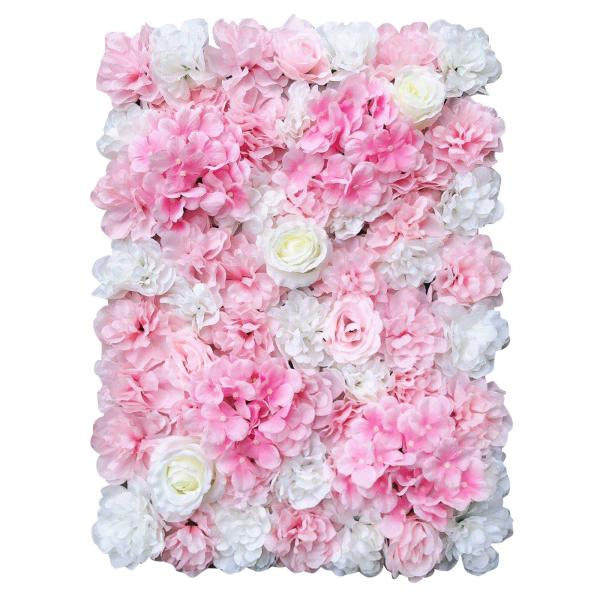 12 x 40 x 60 cm - Mur de roses artificielles - Pour décoration de mariage - Fond de rue - Mur de fleurs en soie