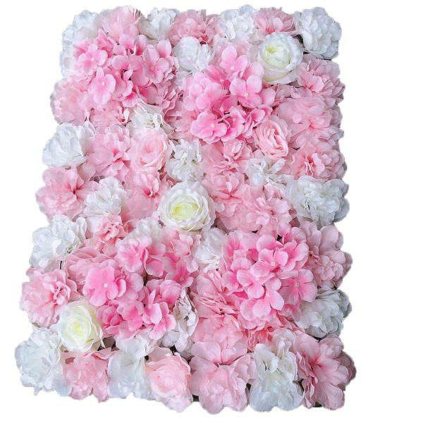 12 x 40 x 60 cm - Mur de roses artificielles - Pour décoration de mariage - Fond de rue - Mur de fleurs en soie