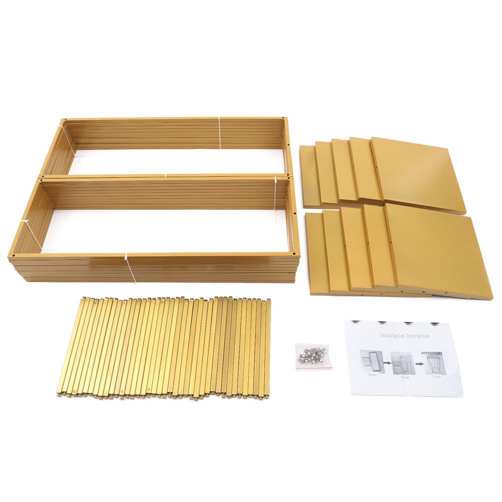 Supports De Fleurs Dorés Pour Mariage - Lot De 10, Hauteur 80 Cm, Capacité 10 Kg - 2
