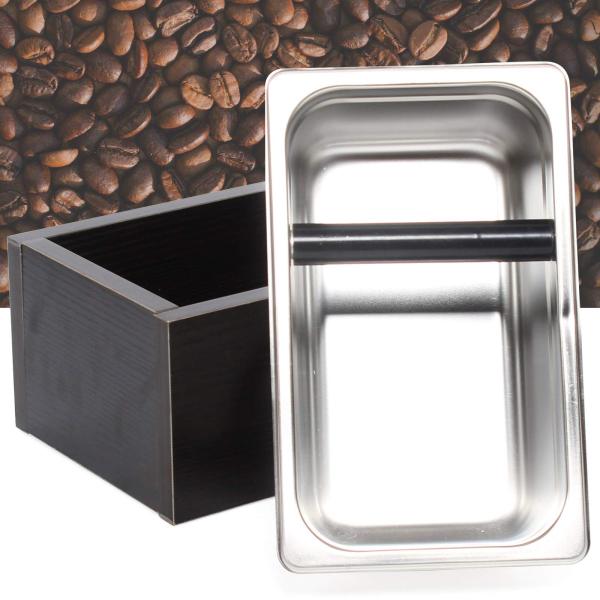 Grand récipient à marc de café en acier inoxydable, boîte à café, boîte à café, boîte à marc de café