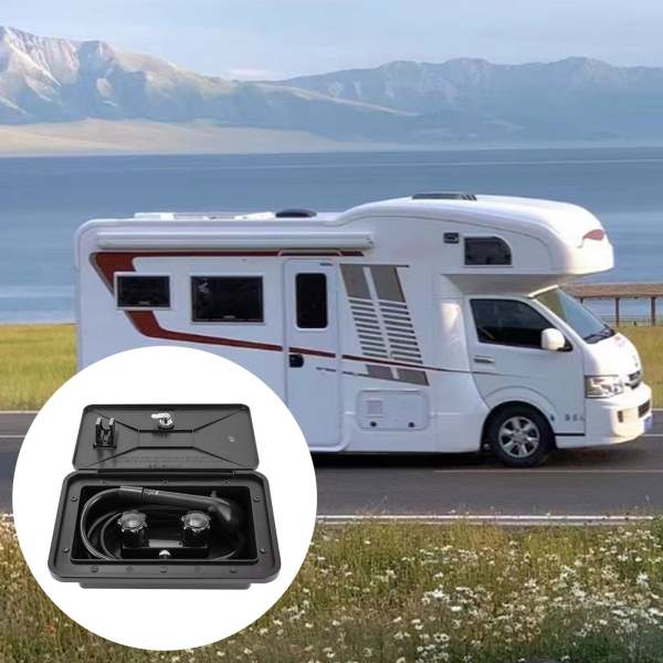 Akozon Cabine De Douche Pour Camping-car Interface D'entrée Et De