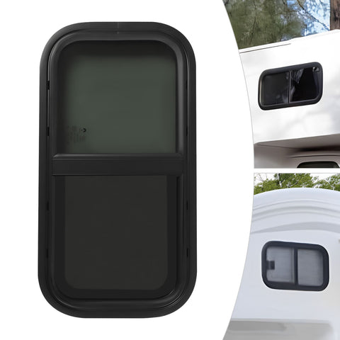 Fenêtre Latérale Teintée Pour Camping-car - 60x30 Cm, Verre Trempé, Avec Moustiquaire, épaisseur 46-60 Mm