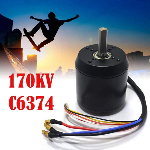 Skateboard Moteur sans balais 170 KV C6374 pour trottinette électrique Moteur sans balais pour skateboard Longboard Moteur électrique 2900