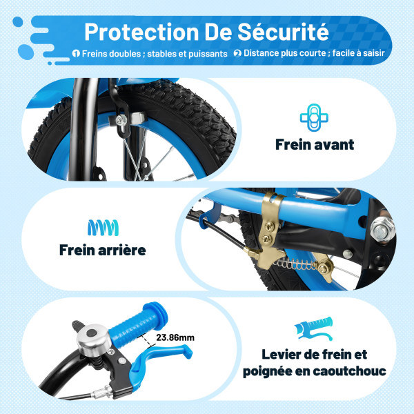 Réglage Frein Vélo Pneu Velo Btwin 16 Pouces VELO 16 POUCES 4-6