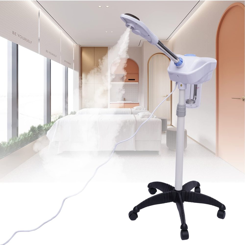 Appareil De Soin Vapeur Pour Le Visage - Nettoyage Profond Et Hydratation, Marque AEspares, Blanc, Neuf