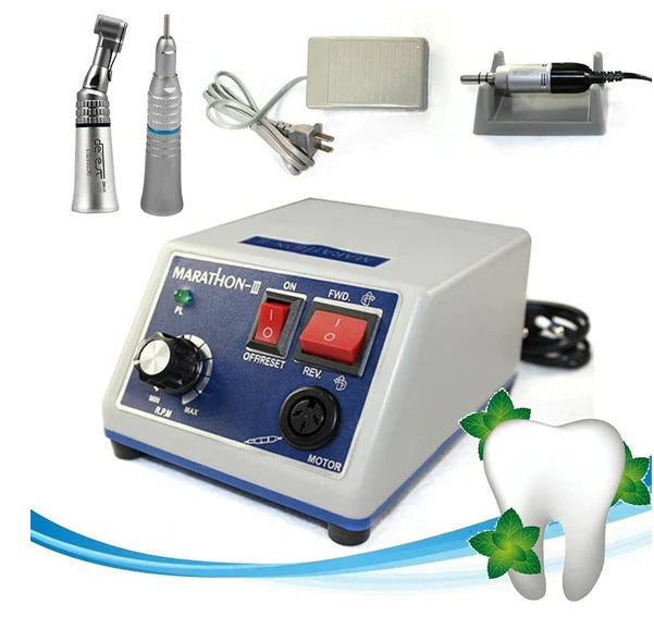 Micromotor Dental Marathon N7 + Pieza De Mano 35K RPM - Para Laboratorios Dentales, Marca No Específica