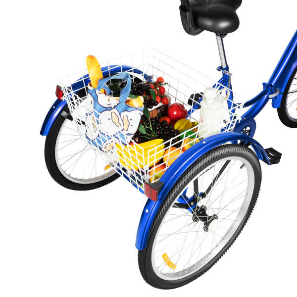 Tricycle pliable pour adultes 24 pouces tricycle pour adultes roues