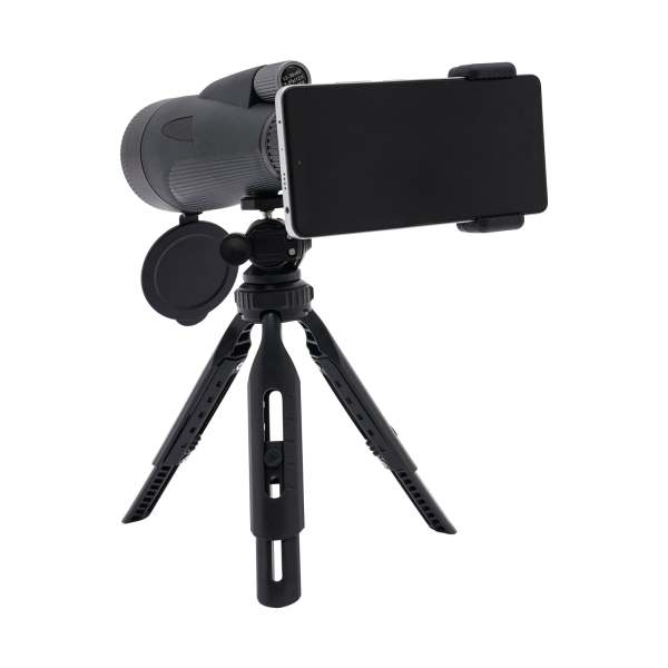 Télescope monoculaire 12 x 56 HD pour adulte avec support pour smartphone et trépied de mise à niveau