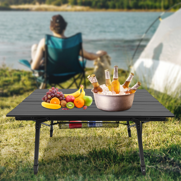 Table de camping pliante, table de camping, réglage de la hauteur de la table pliante