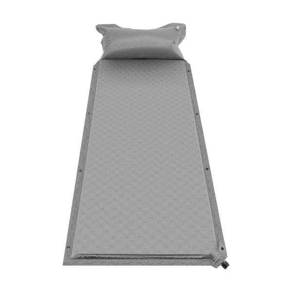 Matelas de couchage autogonflant, gonflage rapide et automatique en 20 secondes, pratique pour le camping en plein air, la randonnée (gris)
