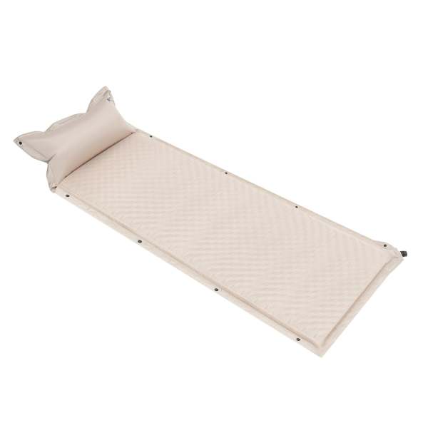 Matelas isolant auto-gonflant, en éponge élastique, auto-gonflable, pratique pour le camping en plein air et la randonnée (kaki)
