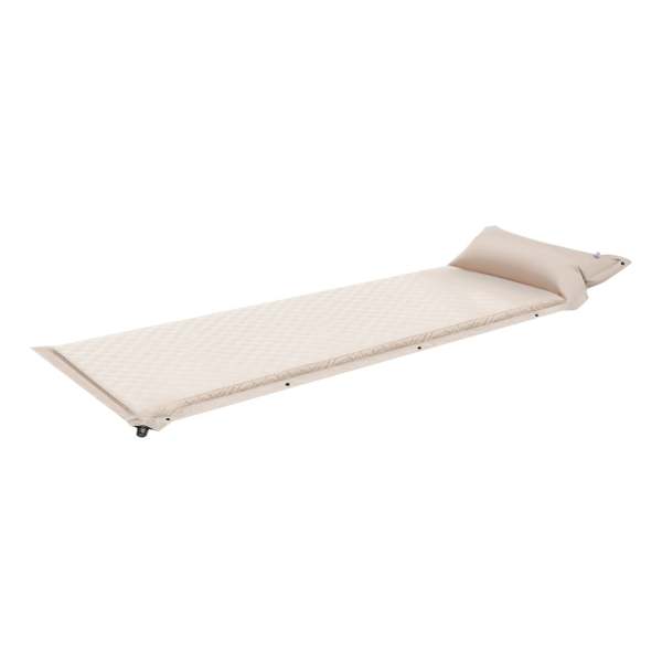 Matelas isolant auto-gonflant, en éponge élastique, auto-gonflable, pratique pour le camping en plein air et la randonnée (kaki)