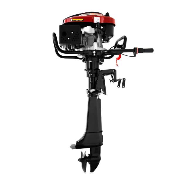 Moteur à essence 7CV 4 temps Moteur à essence hors-bord 196 cc Moteur de bateau à essence pour bateaux pneumatiques, bateau de pêche