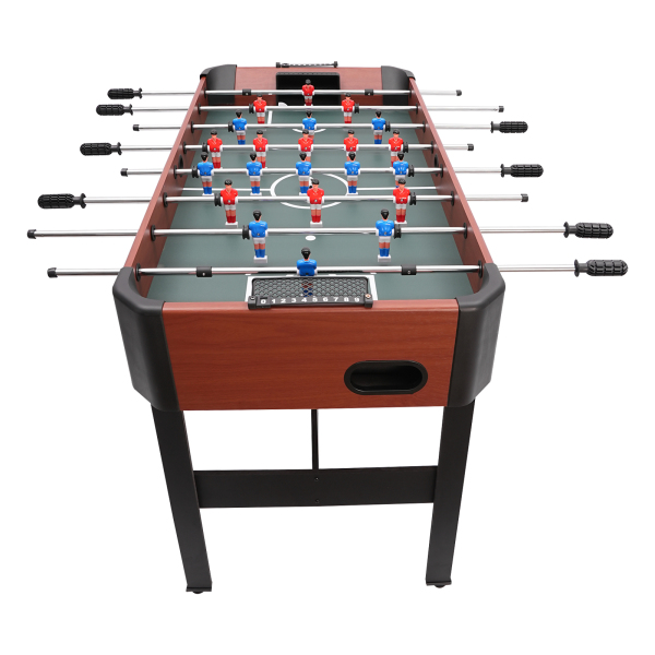 Jeu de baby-foot jeux multijoueurs de table de baby-foot avec tableau de bord et boîte de rangement de balle 120*61*81 cm