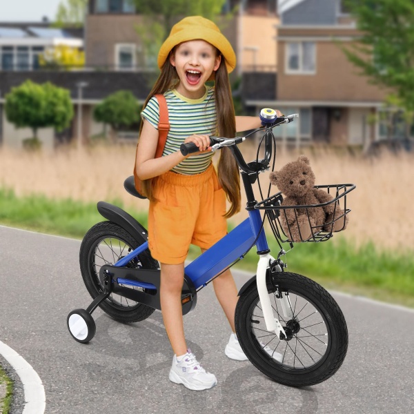 Vélo Pour Enfants De Costway De 14 Po Avec Roues Stabilisatrices Amovibles Et Panier, Pour 3-5 Ans | Best Buy Canada