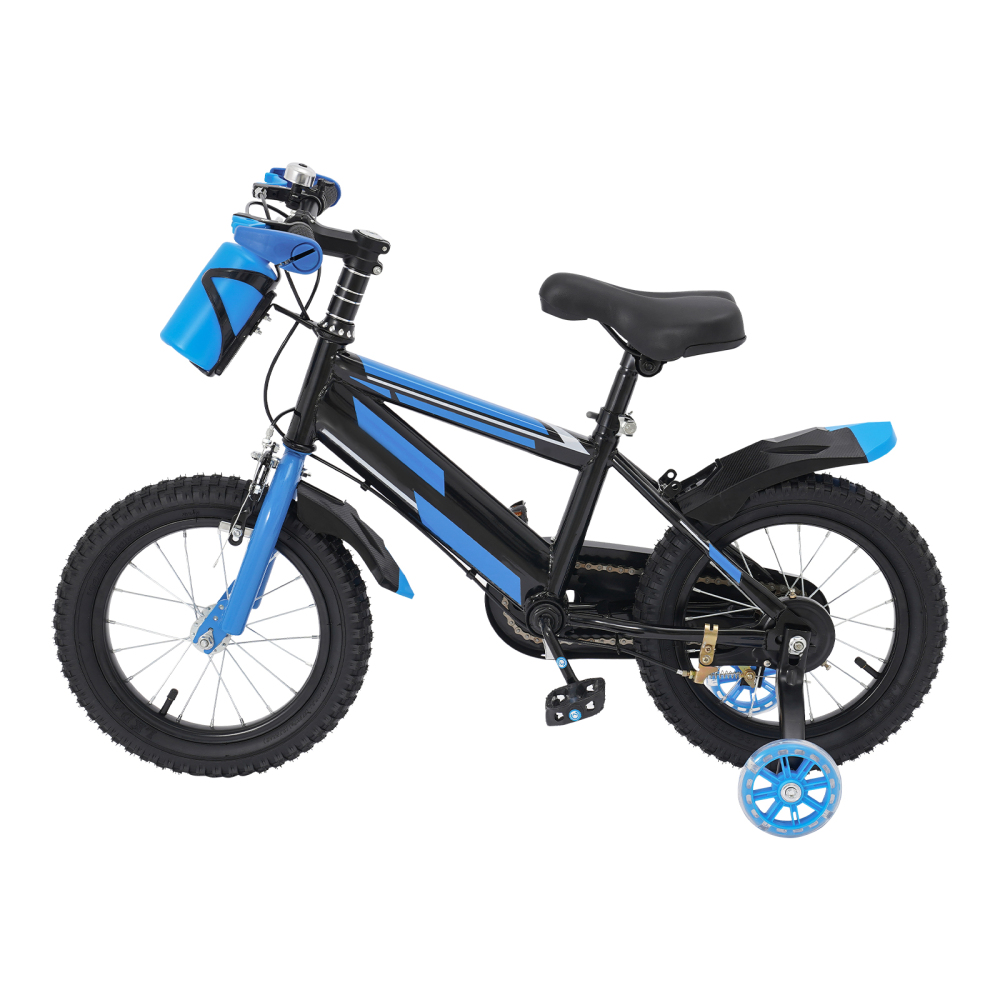 Vélo Enfant 14 Pouces Rose 3-7 Ans Avec Roues Stabilisatrices & Panier - Hauteur Réglable Vélo Rose Avec Panier Et Garde-boue