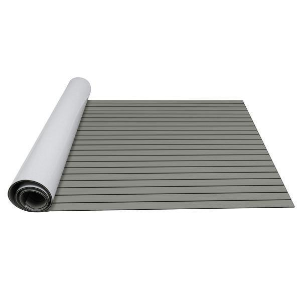 Tapis antidérapant EVA pour bateau 240 x 120 cm - NC12 - Gris clair et noir