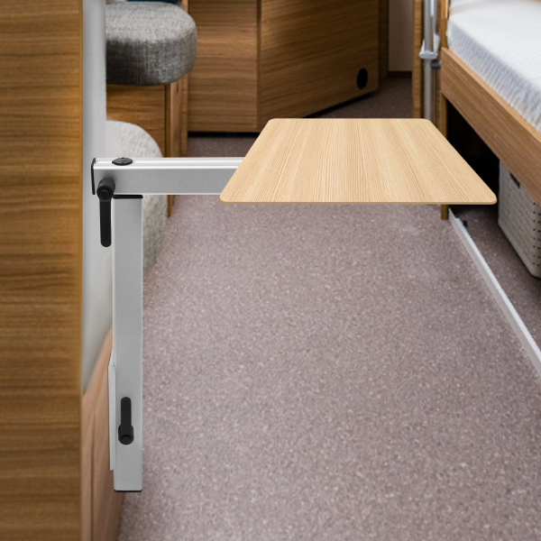 Pied De Table Encastré 60 Mm Pour Camping-Car Et Bateau - Prise De Table Piédestal