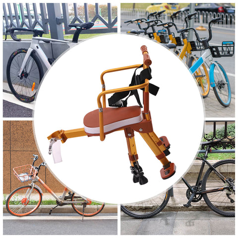 Siège Vélo Enfant Arrière Amovible - Jusqu'à 30 Kg (6 Mois-6 Ans), Cadre Acier Bleu, Harnais 4 Points, Repose-pieds