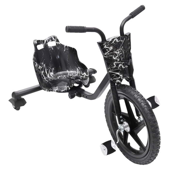 KKVUIIFF Tricycle pliable de 20 pouces pour adultes, tricycle adulte avec panier à provisions, pour différentes routes (rouge