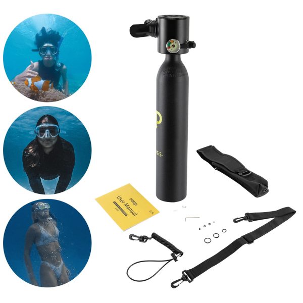 Mini Bouteille De Plongée Aquapact – Verte, Pour Voyage Et Apnée
