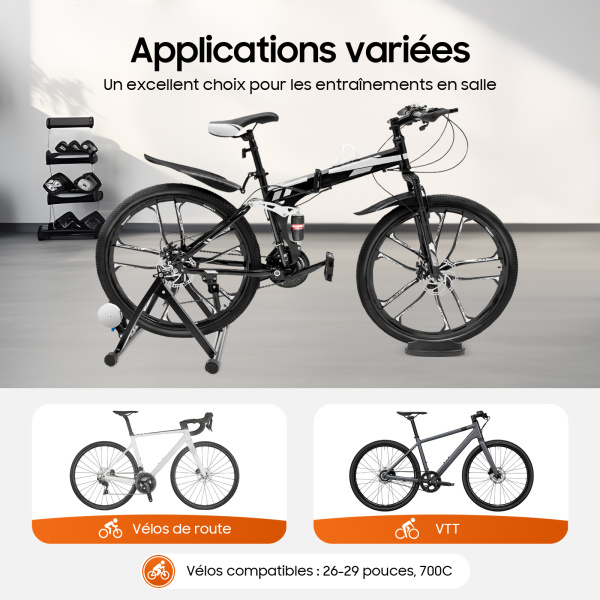 Support De Bicyclette Central à Double Jambe En Alliage D'Aluminium - Pour VTT Et Vélo De Route - Dimensions 350x250 Mm