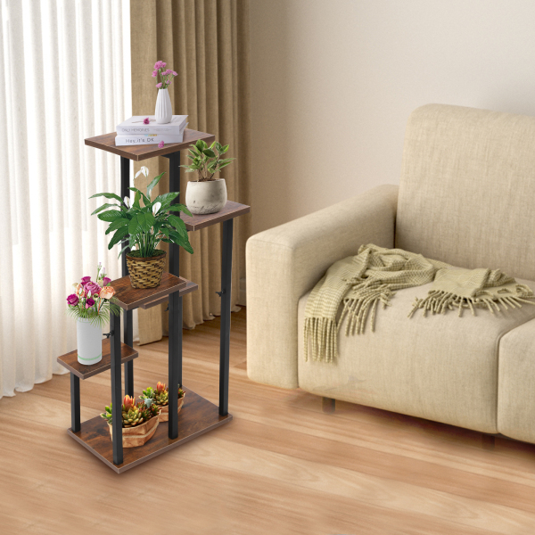 Support pour plantes à 6 niveaux, support pour plantes d'intérieur, support pour plantes pour la maison, le bureau