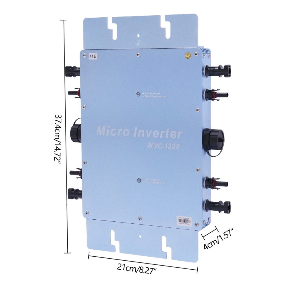 Micro Onduleur Solaire 400W WiFi IP65 - Onduleur Grille Cravate 120/230V Contrôle APP