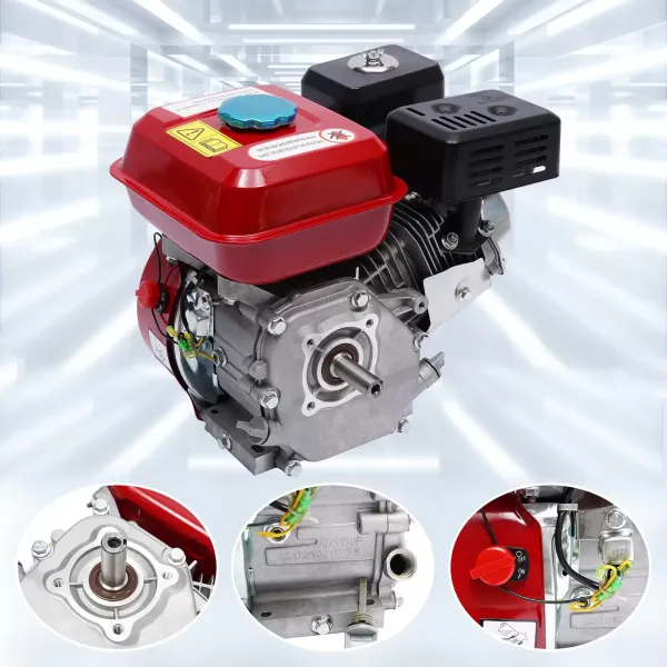 Moteur à Essence Industriel 7,5 CV 4 Temps 210 Cm³ OHV - Parfait Pour Karting Et Applications Professionnelles