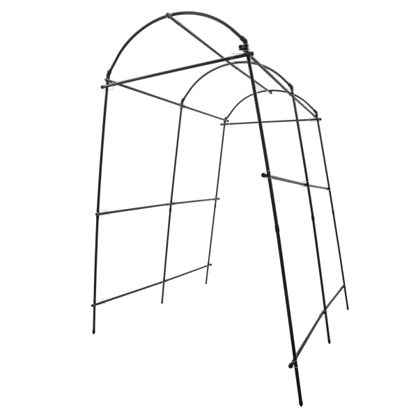 Support pour plantes, treillis de jardin pour plantes, aide à l'escalade des plantes, 1,15 x 1,83 x 2,3 m, noir