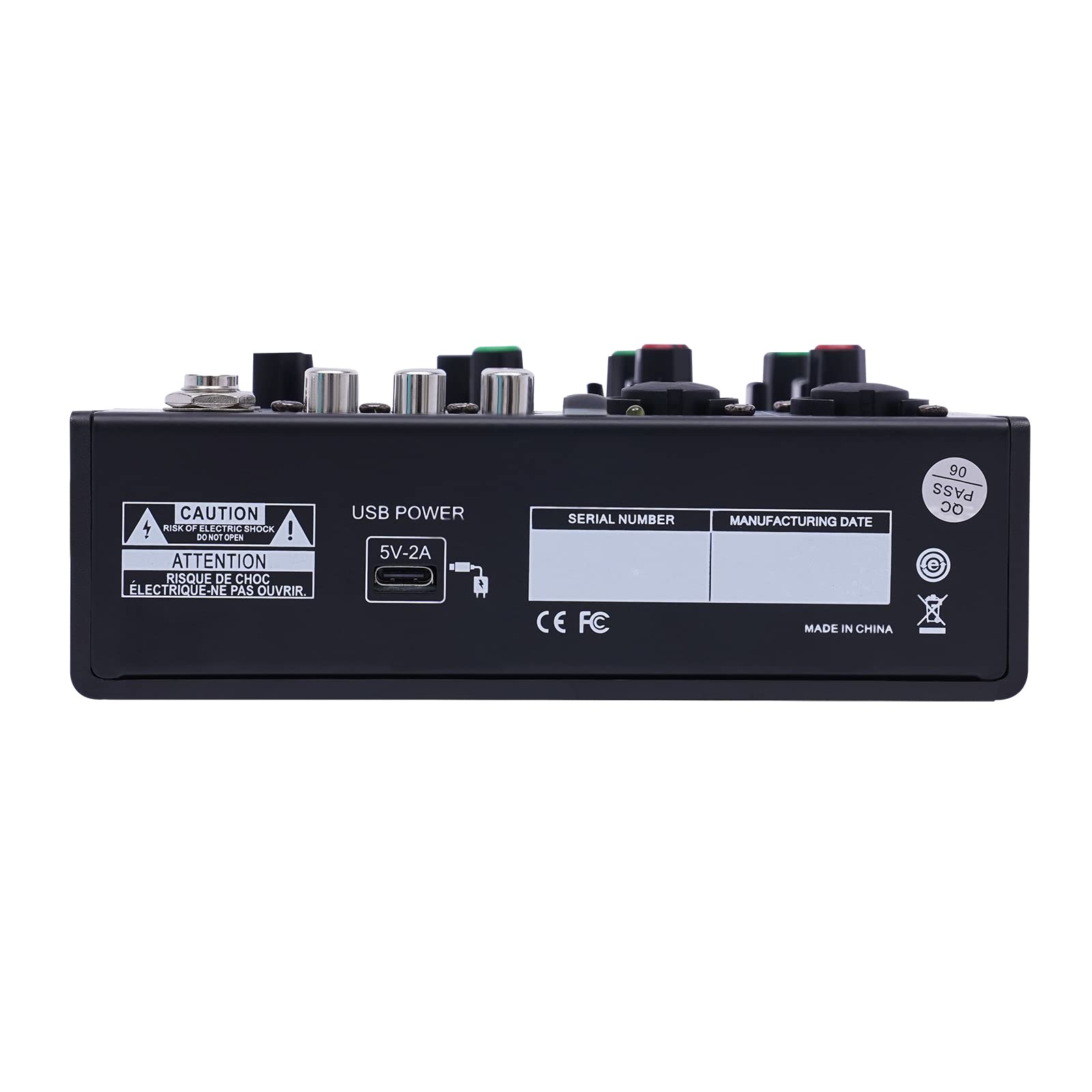 Table de mixage DJ Mélangeur de son 4 canaux Studio Mixeur audio LCD Digital Professional Mixer Table de mixage DJ Mélangeur de son 4 canaux Studio Mixeur audio LCD Digital Professional Mixer