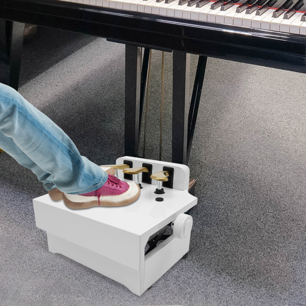 Banc D'Extension De Pédale De Piano Réglable - 3 Pédales Pour Enfants 4 à 12 Ans