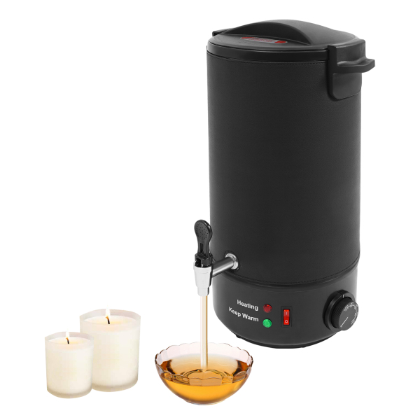 Fondeur à Cire électrique TOAUTO 5L 1100W - Pour Bougies Et Savon, Inox, Réglable 30-110°C