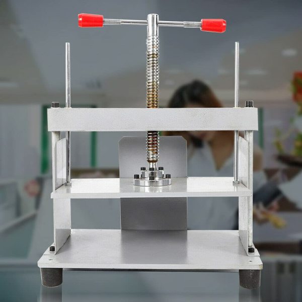 Presse à reliure en acier A4 - Pour machine manuelle - Papier plat - Forme aplatie - Avec barre d'équilibre - 150 mm